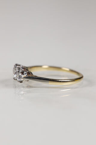 Art Deco 18ct Diamond Trilogy Ring - product images  of 