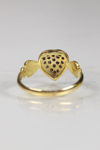 Vintage 9ct Diamond Heart Ring - product images  of 