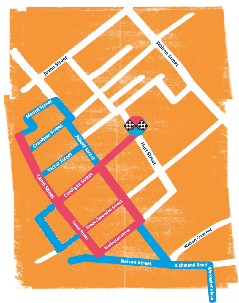 Map of road closures