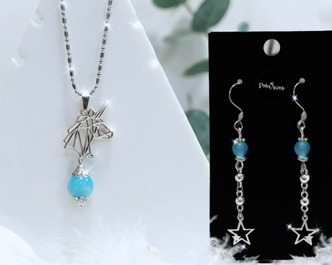 Galaka,Syjaeva,Indigo,Cat's,Eye,Harmonae,pendant, trendy, fashion, jewelry, silver, necklace, chain, pendulum, reiki, chakra, Blue Cat's eye, cats eye, cat's eye