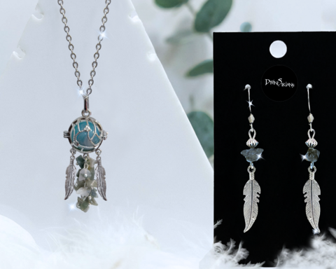 Janeuvx,Xyphyros,Agate,Hearts,Harmonae,pendant, trendy, jewelry, necklace, chain, chakra, Rhodonite, Picture Jasper, Unakite, Watermelon Quartz, Tiger Eye, Blue Agate, Indian Agate, dreamcatcher