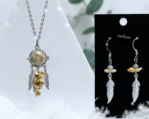 Janeuvx,Xyphyros,Picture,Jasper,Hearts,Harmonae,pendant, trendy, jewelry, necklace, chain, chakra, Picture Jasper, dreamcatcher