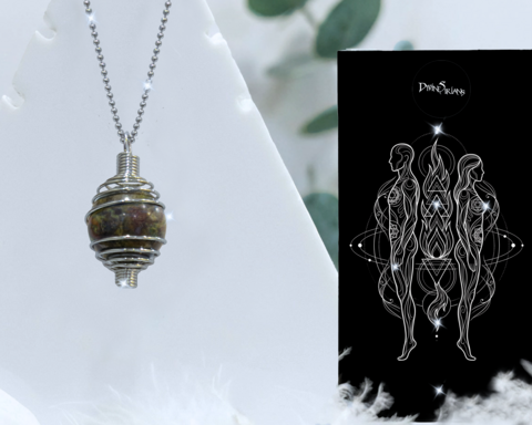 Leikuut,Torexi,Orb,Dragon,Stone,Pendant,pendant, trendy, fashion, jewelry, silver, necklace, chain, reiki, chakra, spiral cage, bead cage, crystal, natural stone