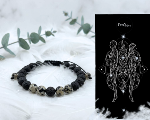 Geneiv,Dalmatian,Jasper,Lava,Bracelet, massage oil, fragrance, essential oils, lava rock, bracelet, lava stone, bracelets, arometherapy, yoga, meditation, crystal, lava stone bracelet, Dalmatian jasper