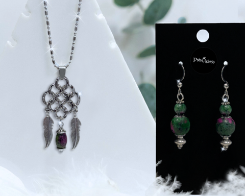 Taekue,Ruby,Zoisite,Varyne,Harmonae,pendant, trendy, fashion, jewelry, necklace, chain, reiki, chakra, ornament, ruby zoisite