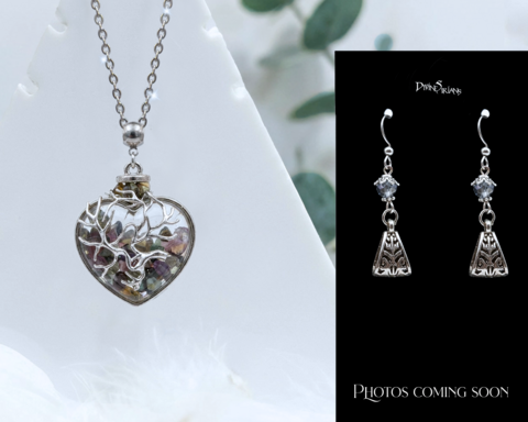 Thrian,Tourmaline,Dreamheart,Faiseja,Harmonae,pendant, trendy, jewelry, necklace, chain, reiki, chakra, quartz, floating locket, crystals, Tourmaline, Black Tourmaline