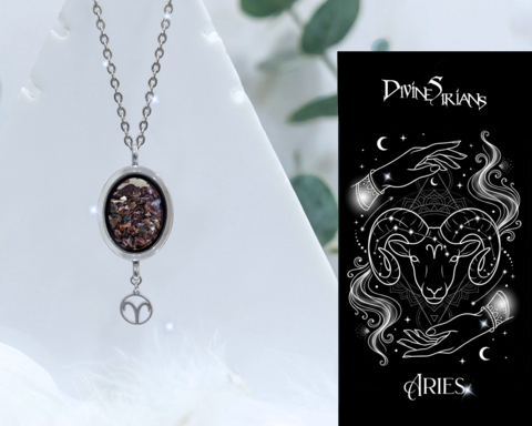 Thrian,Ariexn,Tameairo,Planetary,Pendant,pendant, trendy, jewelry, necklace, chain, reiki, chakra, quartz, floating locket, zodiac, horoscope, zodiac signs, crystals