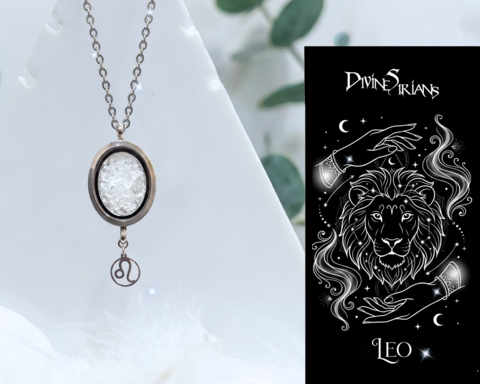 Thrian,Leixn,Tameairo,Planetary,Pendant,pendant, trendy, jewelry, necklace, chain, reiki, chakra, quartz, floating locket, zodiac, horoscope, zodiac signs, crystals, Leo, zodiac and horoscope