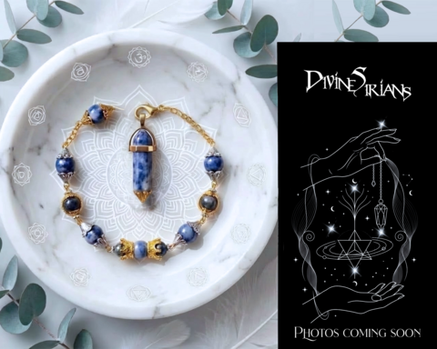 Xolun,Sodalite,Saeryn,Knova,pendant,trendy,fashion,jewelry,gold,silver,necklace,chain,pendulum,reiki,chakra, Sodalite, larvikite, pendulum, bracelet, Necklace, crown, gold