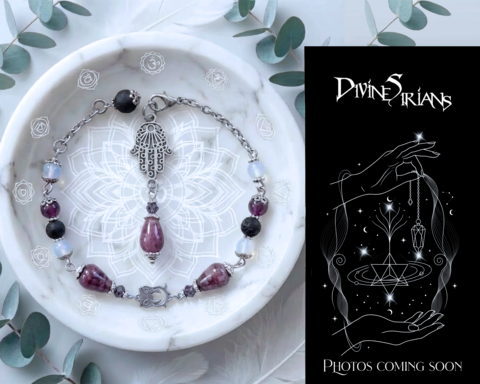 Xolun,Lepidolite,Ashira,Knova,pendant,trendy,fashion,jewelry,silver,necklace,chain,pendulum,reiki,chakra, Lepidolite, opal, lava stone, pendulum, bracelet, Necklace, hamsa hand, owl