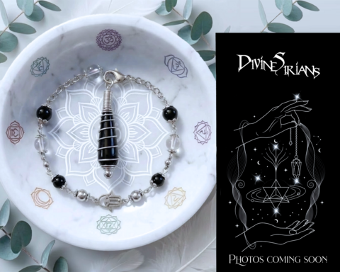 Leikuut,Raven’s,Oath,Torexi,Wand,Knova,pendant, trendy, fashion, jewelry, silver, necklace, chain, reiki, chakra, spiral cage, bead cage, agate, banded agate, earrings