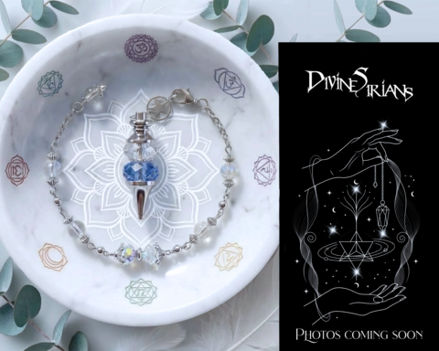 Galaka,Sapphiron,Myrion,Veyl,Knova,pendant, trendy, fashion, jewelry, silver, necklace, chain, pendulum, reiki, chakra, glass, unicorn