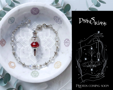 Galaka,Rubryn,Myrion,Veyl,Knova,pendant, trendy, fashion, jewelry, silver, necklace, chain, pendulum, reiki, chakra, glass, unicorn