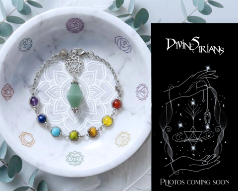 Gehilion,Green,Adventurine,Arkeir,Knova,pendant, trendy, fashion, jewelry, necklace, chain, pendulum, reiki, chakra, terminated point, Green Adventurine, Red Onyx, Tiger Eye, Emperor Stone, Turquoise, Blue Lapis, Amethyst