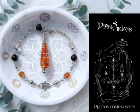 Leikuut,Flameheart,Torexi,Wand,Knova,pendant, trendy, fashion, jewelry, silver, necklace, chain, reiki, chakra, spiral cage, bead cage, agate, banded agate, earrings