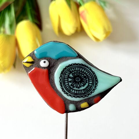 Mosaic,Bird,Plant,Buddy, mosaic, home decor, plant buddy