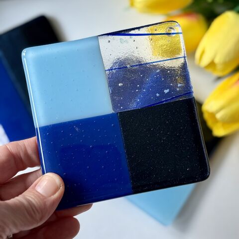 Fused,Glass,Coaster,Fused glass, coaster