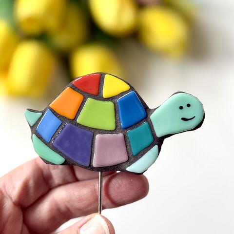 Mosaic,Tortoise,Plant,Buddy, mosaic, home decor, plant buddy