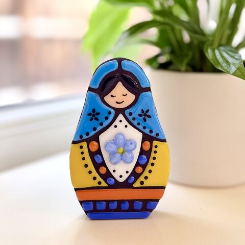 Mosaic,Nesting,Doll,(Medium),Nesting doll, mosaic, home decor