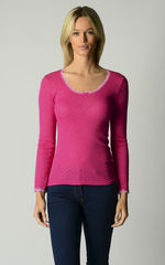 Now 60% Off!! Brand New Vibrant Colours In Our Scallop Lace Top - product images 6 of 8