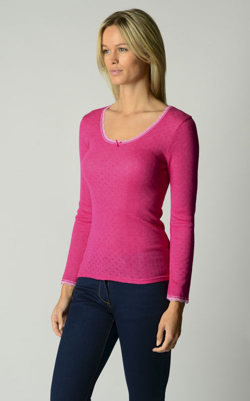 Now 60% Off!! Brand New Vibrant Colours In Our Scallop Lace Top - product image  