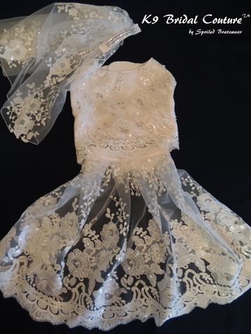 Special,Occasion,K9,Couture,dog bridal dress, dog wedding, custom wedding couture