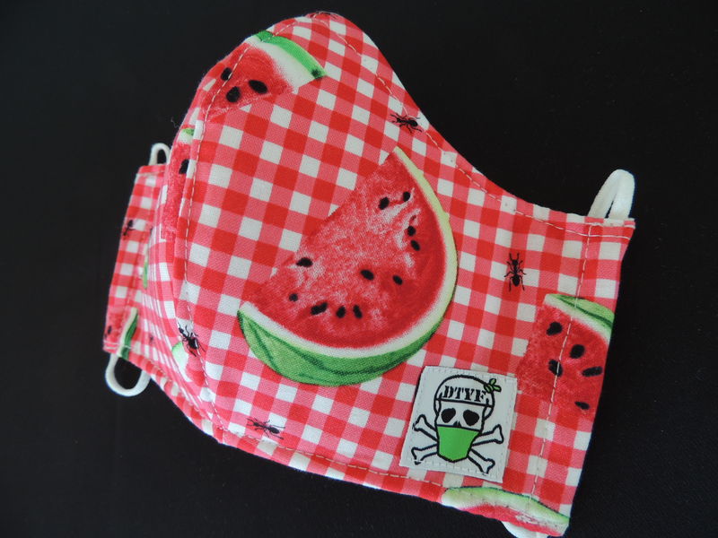 Sweet Watermelon Gingham Soft Face Mask - product images  of 