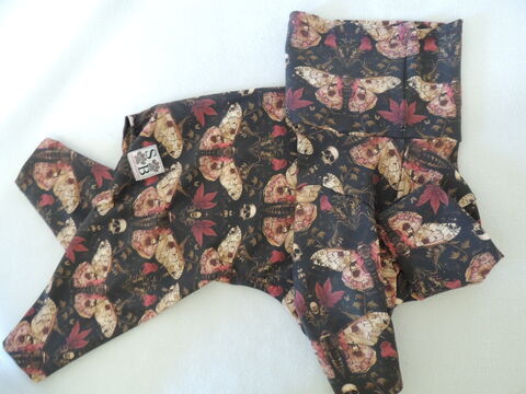 Moth,and,Skulls,Bamboo,Jersey,ROMPER,halloween