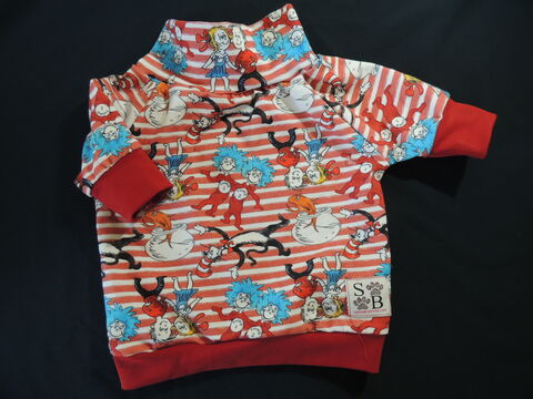 SMALL,Seuss,Party,Cotton,Knit,Dog,Shirt