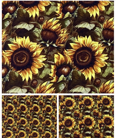 Chocolate,Sunflower,Dream,Organic,Bamboo,French,Terry,ROMPER,sunflowers