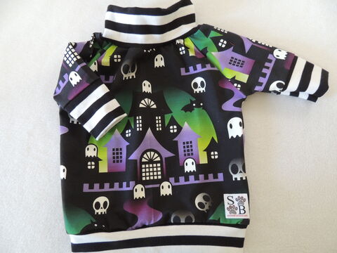 MEDIUM,RTS,Halloween,BOO,Cotton,Knit,Dog,Shirt