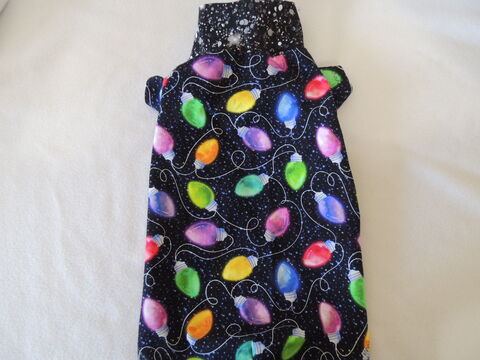 LARGE,RTS,Colorful,Christmas,Lights,Cotton,Knit,Shirt