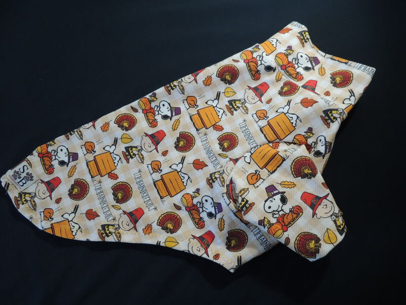LARGE IN STOCK Charlie Thanksgiving Cotton Knit Dog Shirt - product images  of 