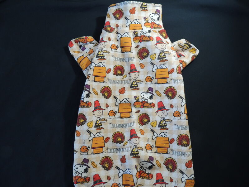 LARGE IN STOCK Charlie Thanksgiving Cotton Knit Dog Shirt - product images  of 