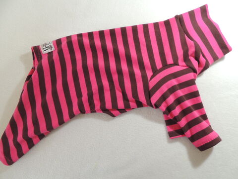MEDIUM,RTS,Cocoa/Raspberry,Cotton,Knit,Dog,Romper
