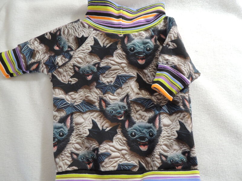 In Stock SMALL Quilty Bats Cotton Dog Tshirt - product images  of 