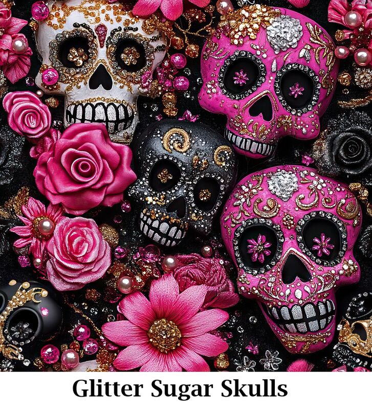 OCT 1 PREORDERS--several new sugar skull prints - product images  of 
