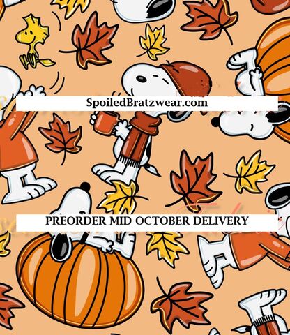 OCT,1,PREORDER--Snoopy,FALL,Skinny,Fleece,Romper
