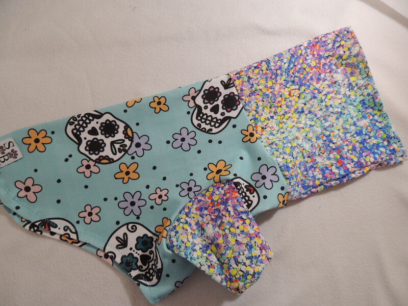 Several new sugar skull prints tshirt cotton lycra knits - product images  of 