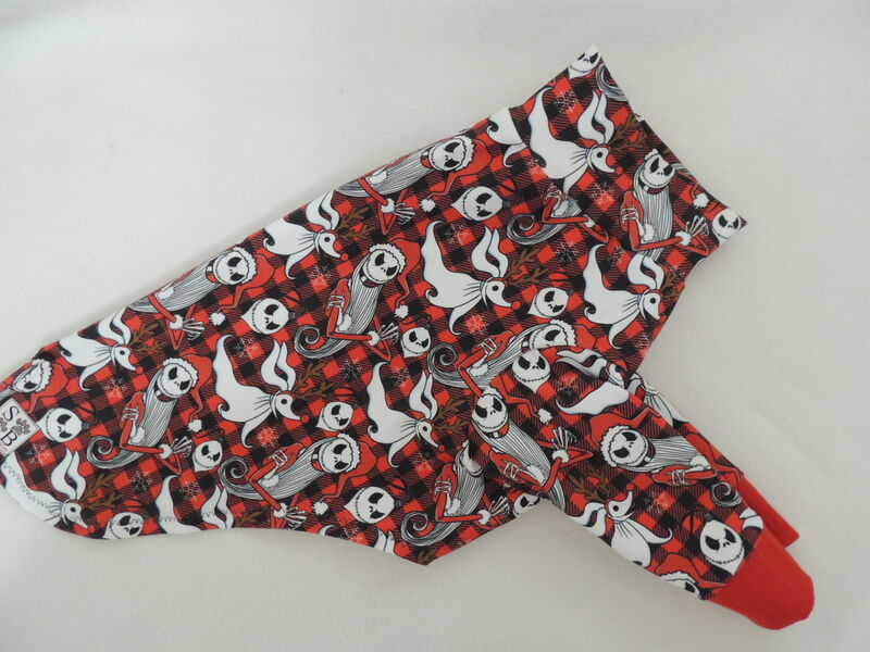 Santa Jack 'n Zero Christmas Plaid Dog Tshirt - product images  of 