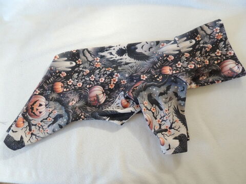 IN,STOCK,LARGE,Spooky,Ravens,Cotton,Knit,Dog,Romper