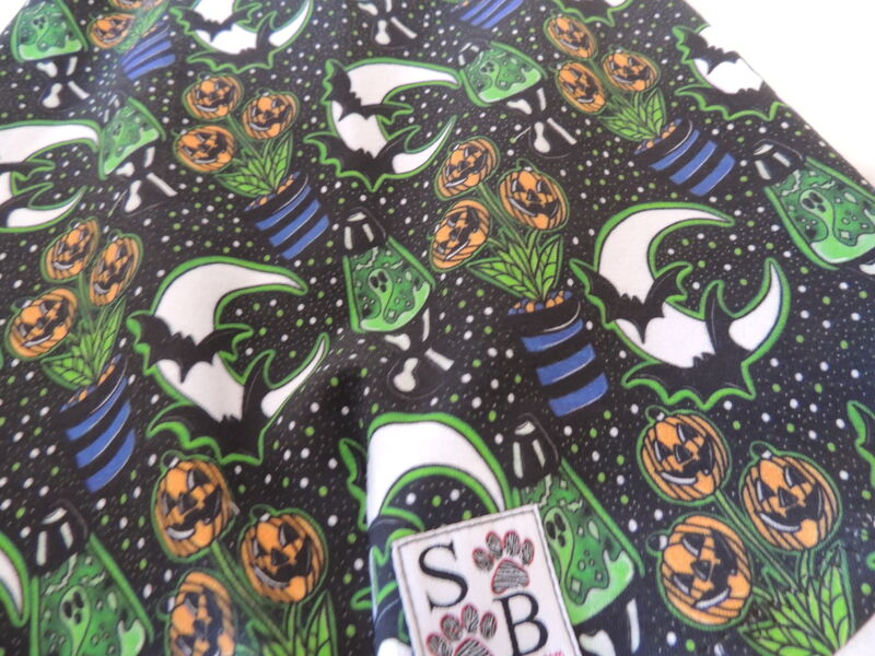 IN STOCK MEDIUM Pumpkins, Lava Lamps and Bats Cotton Dog Vest - product images  of 