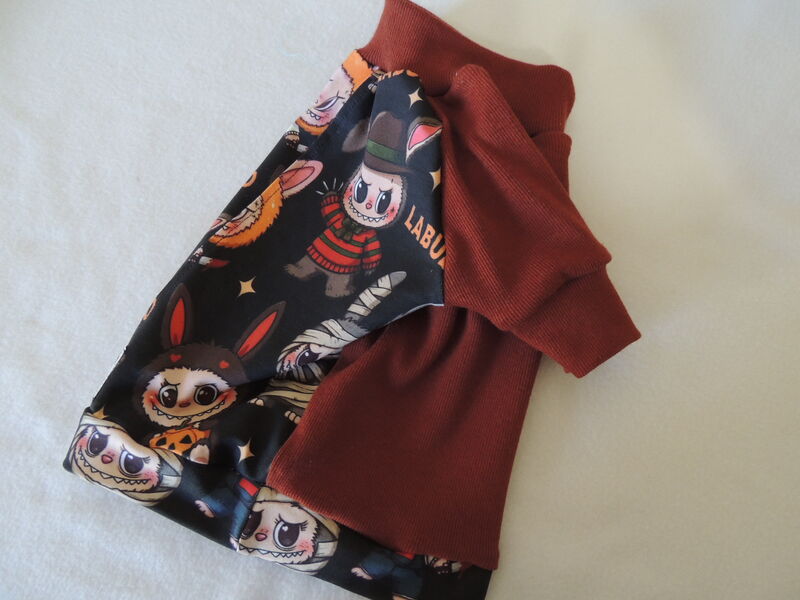 SMALL/MED LabuBOO Halloween Monsters Soft Bamboo Dog Shirt - product images  of 