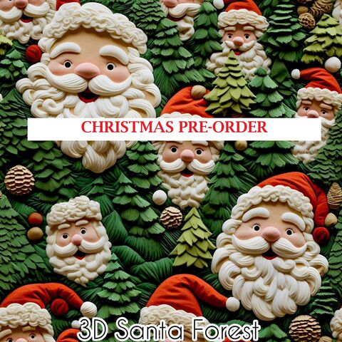 PRE-ORDER,3-D,Santa,Forest,Christmas,Cotton,Knit,Romper-preorder,pricing,peanuts, christmas, snoopy