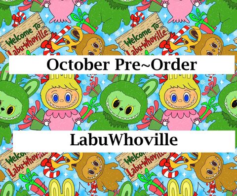 PRE-ORDER,LabuWhoville,Christmas,Cotton,Knit,Romper-preorder,pricing,labubu, grinch, christmas