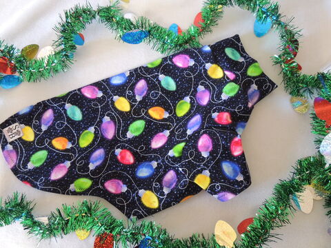 Christmas,Lights,Cotton,Knit,Dog,Shirt,gingerbread, christmas