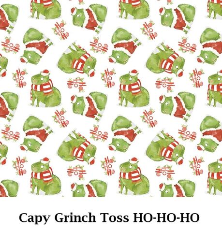 Capybara,Grinch,HO-HO-HO,Cotton,Knit,Dog,Romper,max, grinch, christmas dog