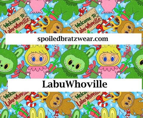LabuWhoville,Christmas,Cotton,Knit,Romper,labubu, grinch, christmas