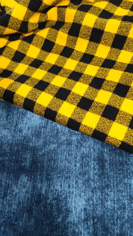 Flannel Plaids and Jeans Dog Romper - product images  of 