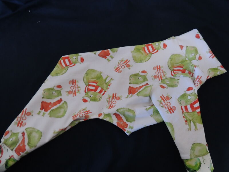 Capybara Grinch  HO-HO-HO Cotton Knit Dog Romper - product images  of 